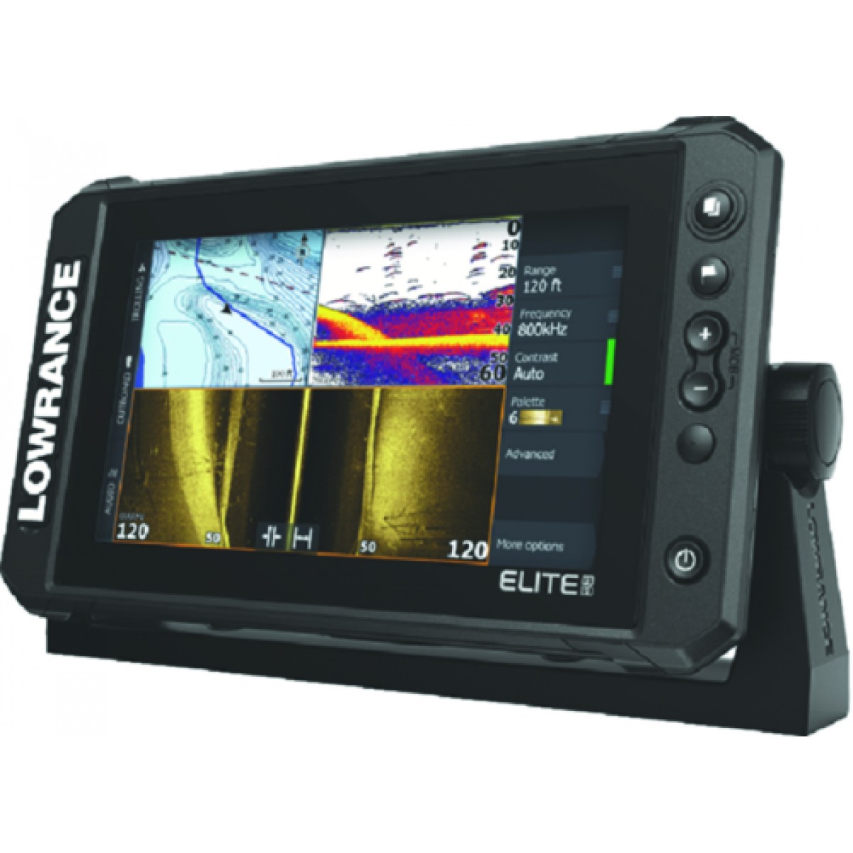 Lowrance Elite Fs Fishfinder Chartplotter With Cmap